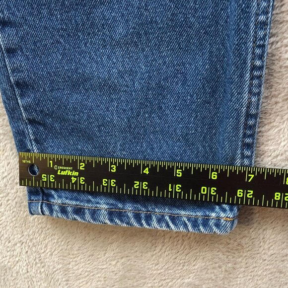 L.L. Bean Womens Jeans Size 14 Original Fit Relaxed Straight Leg Elastic Waist - Picture 7 of 13